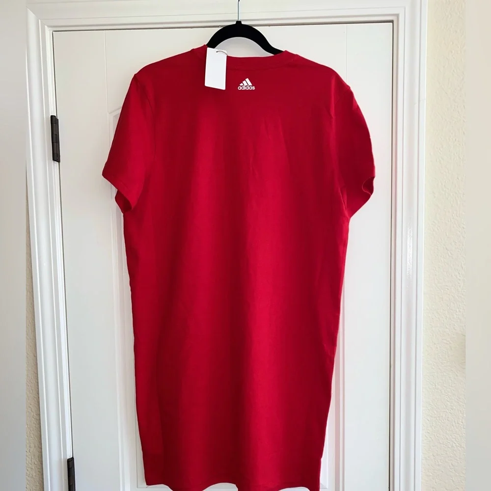 Women’s Adidas Americana T-Shirt Dress Sz Medium NWT - Picture 2 of 3